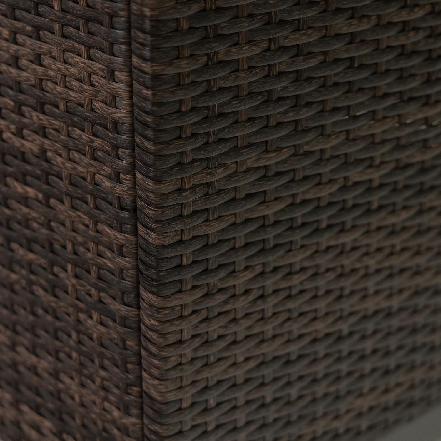 Propane Gas Outdoor Fire Pits Table with Tile Tabletop and Tempered Glass Around, 52 Inch Rectangular 50,000 BTU Auto-Ignition Wicker Base Fire Pit Table for Patio Garden Deck Backyard