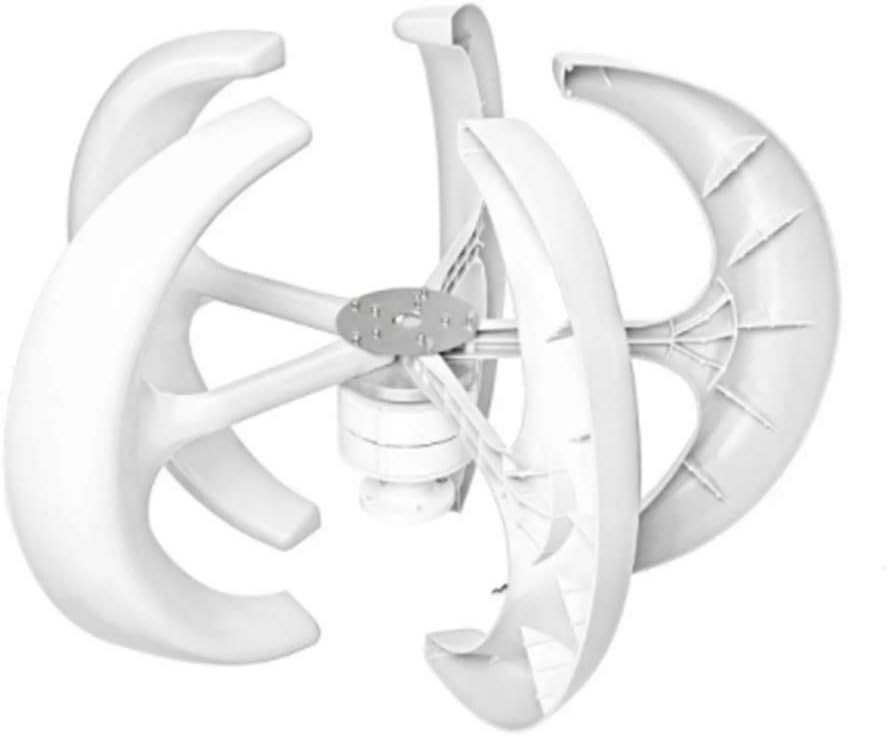 4000W 12V 24V Wind Turbines Generator Lantern Vertical Axis 5 Blades Motor Kit for Home Hybrid Streetlight Use Electromagnetic,24v