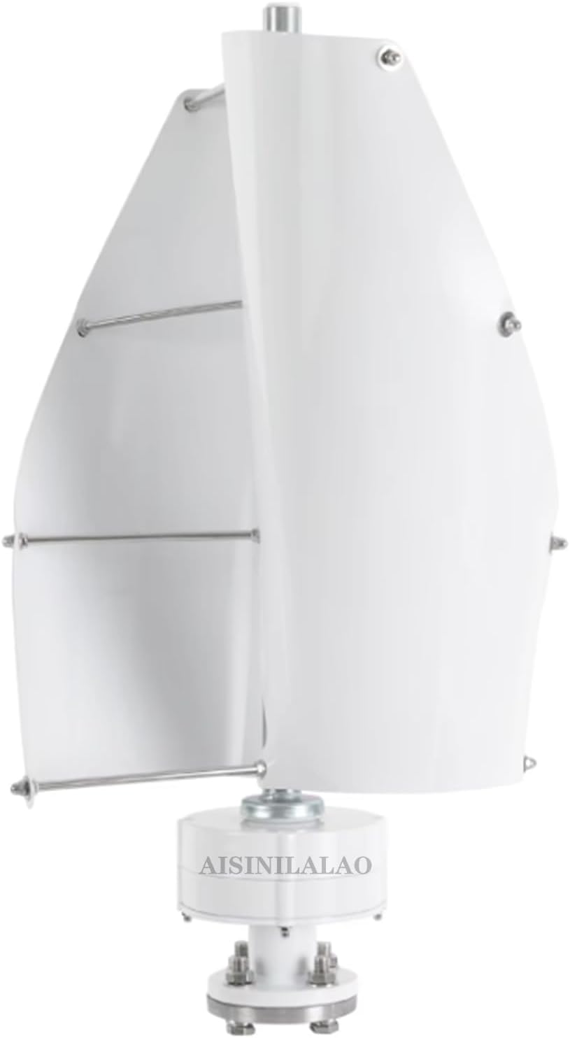 2000W Wind Turbine Generator Kit, 12V-48V Wind Power Generator, 2 Blades Spiral Blades Vertical Axis Wind Power Wind Maglev Generator with Controller