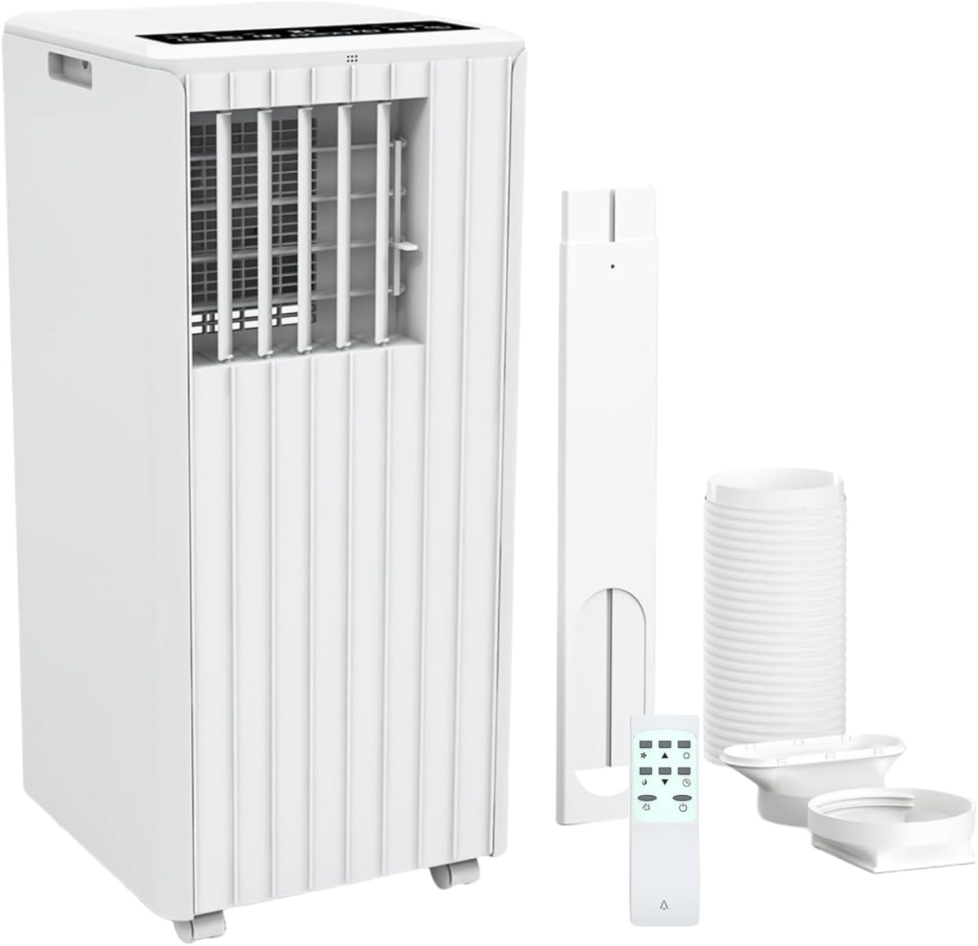 8000 BTU Portable Air Conditioner - 3 in-1 Cooling, Dehumidifier & Fan with Quiet Operation, Sleep Mode, 24H Timer & Energy Savings, for Rooms Up to 350 Sq.Ft, Includes Remote Control, Reusable Filt