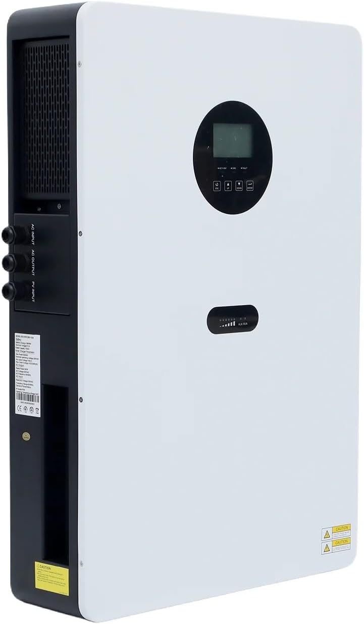 ZLPOWER All-in-One 3.5KVA Solar Inverter with 2.56kWh LiFePO4 Battery, AC Input/Output 120V/240V Split Phase Pure Sine Wave Inverter, 100A MPPT & WiFi,ESS,UL Certified for Home Backup(2.56KWH-3.5KVA)