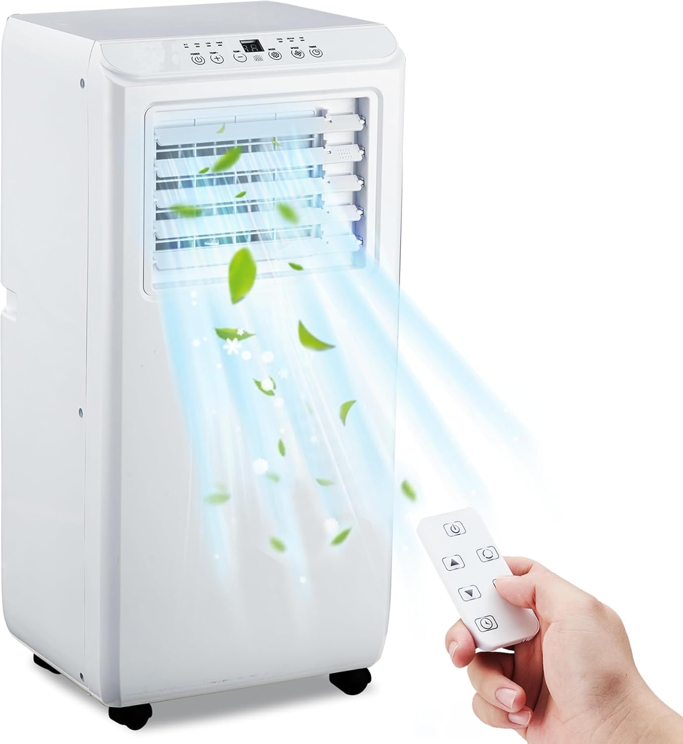 GarveeHome 10000 BTU Portable Air Conditioner, Quiet and Energy Efficient Portable AC Unit with Fan, Dehumidifier, Remote, 24Hour Timer, Cools Spaces up to 450 Sq.Ft for Home, Office, Bedroom