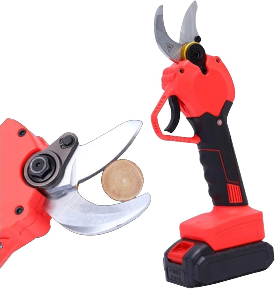 GeRRiT Electric Pruning Shears Cordless 21V Battery Powered Secateurs 40mm