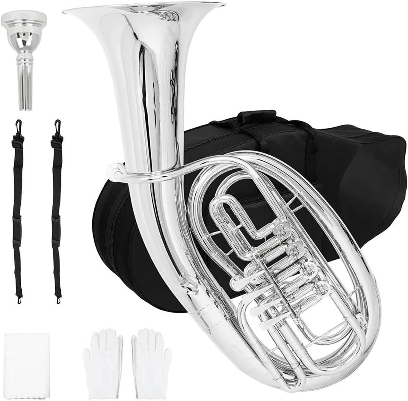 Professional B flat Euphonium 4 key instrument