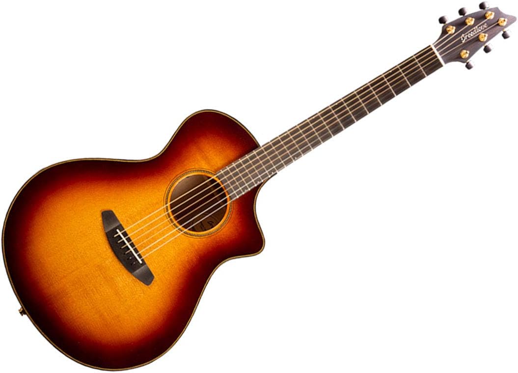 Breedlove Oregon Concert CE Acoustic-Electric Guitar - Whiskey Burst Sitka Spruce/Myrtlewood