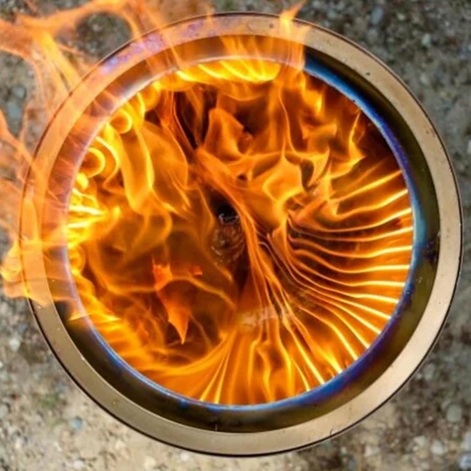 Stainless Steel Smokeless Pit, Smokeless Firepit, Wood Burning BBQ Firepit, Stainless Steel Portable Outdoor Fireplace with Ash Tray, Detachable Bonfire Firepit for Outside Camping 50 cm