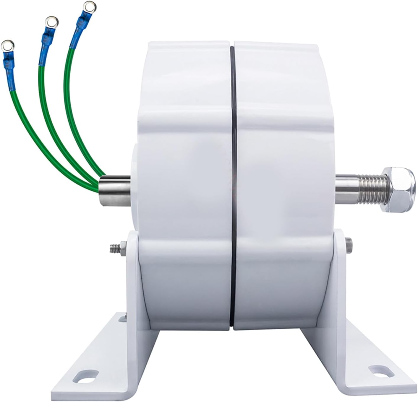 24v,Generators 5000W Low Speed Household Permanent Magnet Generator 12V 24V 48V 3 Phase Gearless Permanent Magnet AC Alternators for Wind Water Turbine