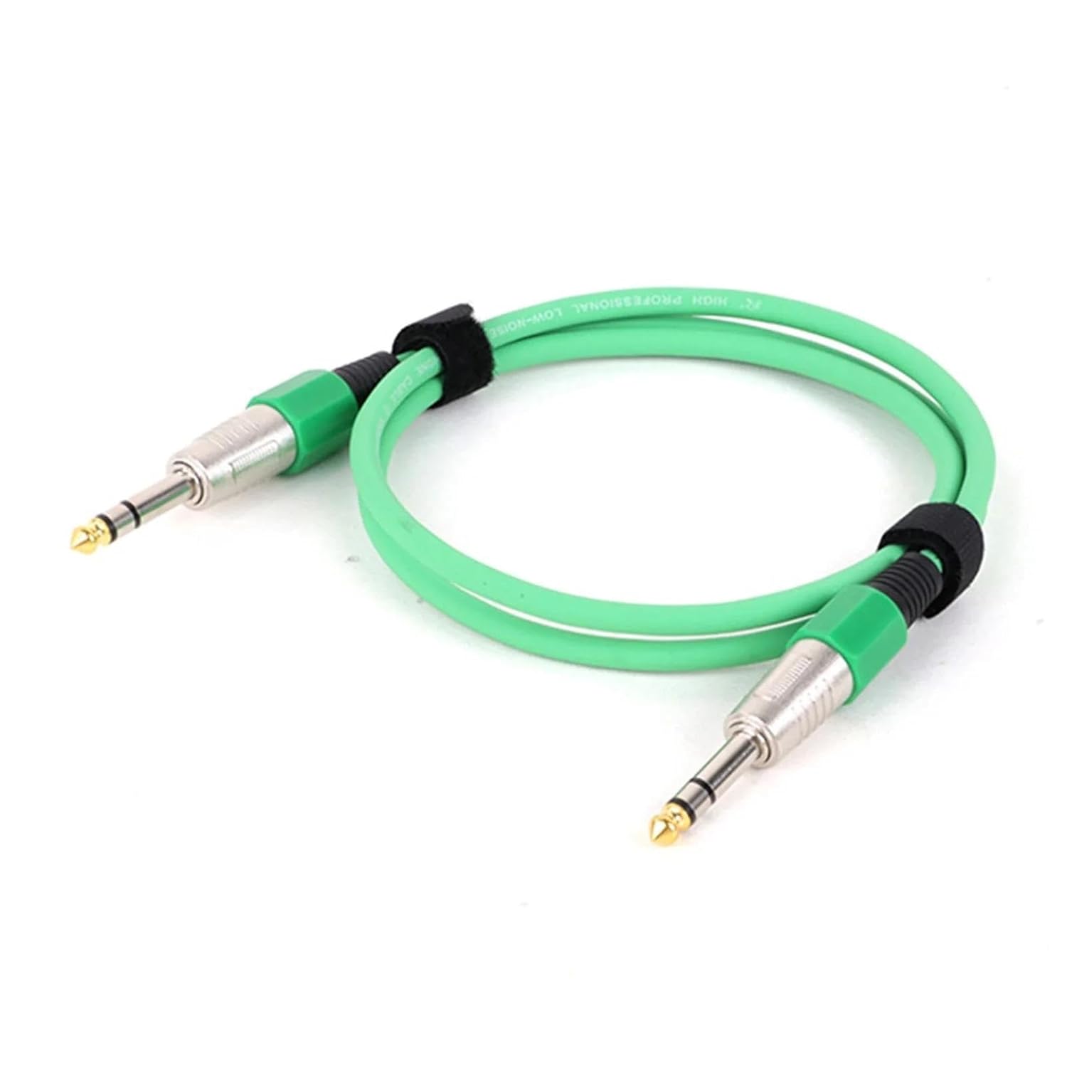 TSTS Guitar Audio Cable 1PC 1/4 Inch Straight Instrument Cable Mono Professional Guitar Cable for Guitar Bass Amplifier Keyboard(Green,15m)