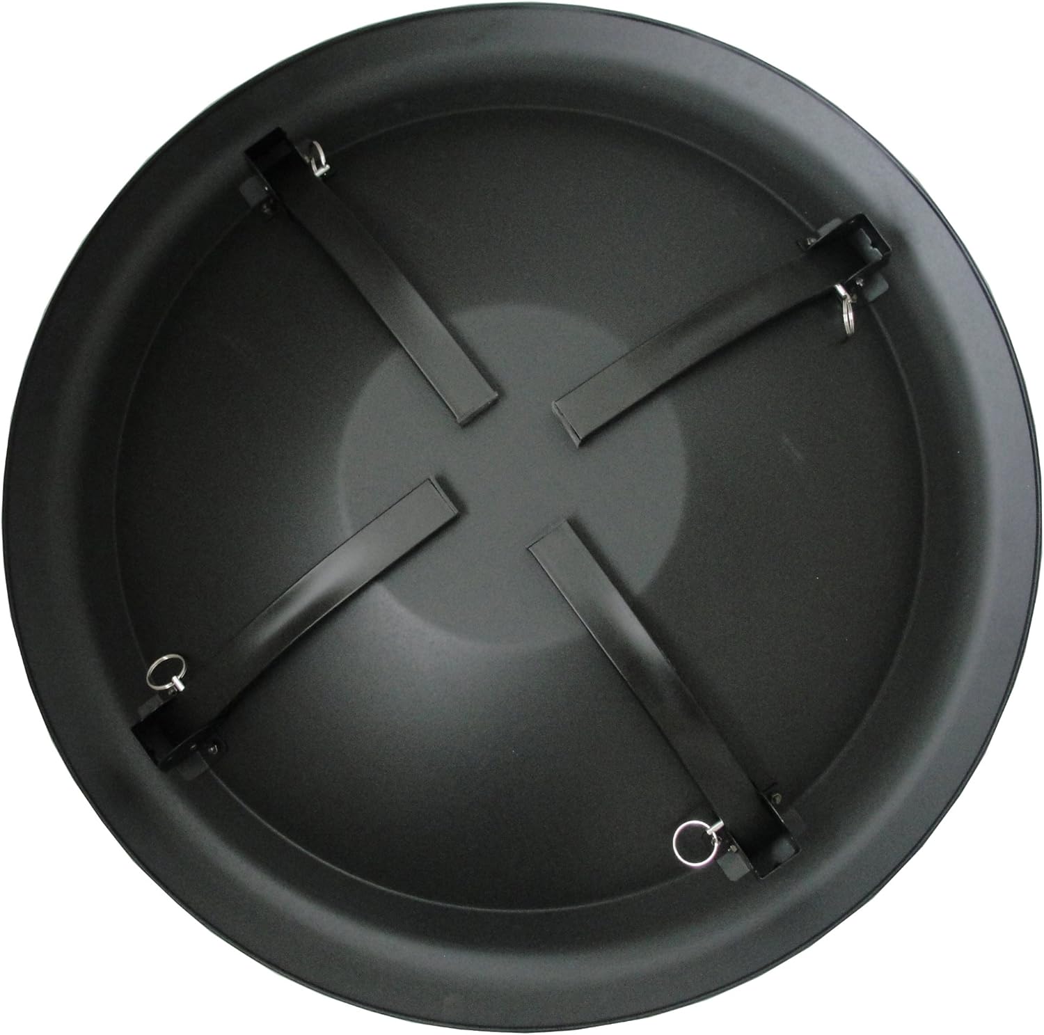 Fire Sense 60873 Fire Pit Portable Folding Round Steel with Folding Legs Wood Burning Lightweight Included Carrying Bag & Screen Lift Tool - Black - 22