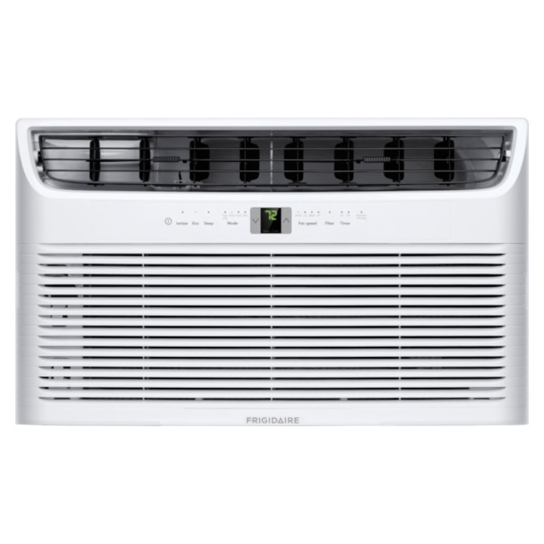 Frigidaire 10,000 BTU 230-Volt Through-The-Wall Air Conditioner Cools 450 Sq. Ft. with Remote Conrol in White FHTC103WA2