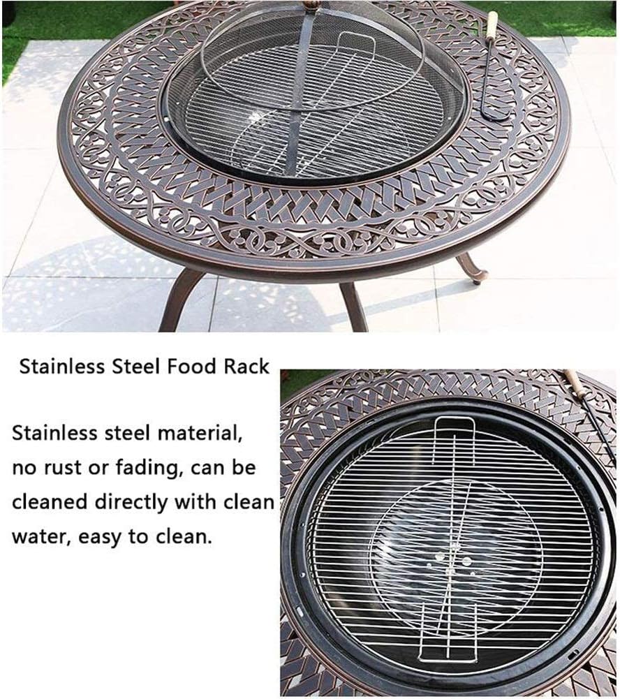 Outdoor Fire Pits, Multi-Functional BBQ Desk - Grilling & BBQ Utensils