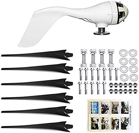 10000W Vertical Wind Turbine Generator 12V-220V, Low Wind Start, Permanent Magnet, Household Windmill for Eco-Friendly Energy (Black)