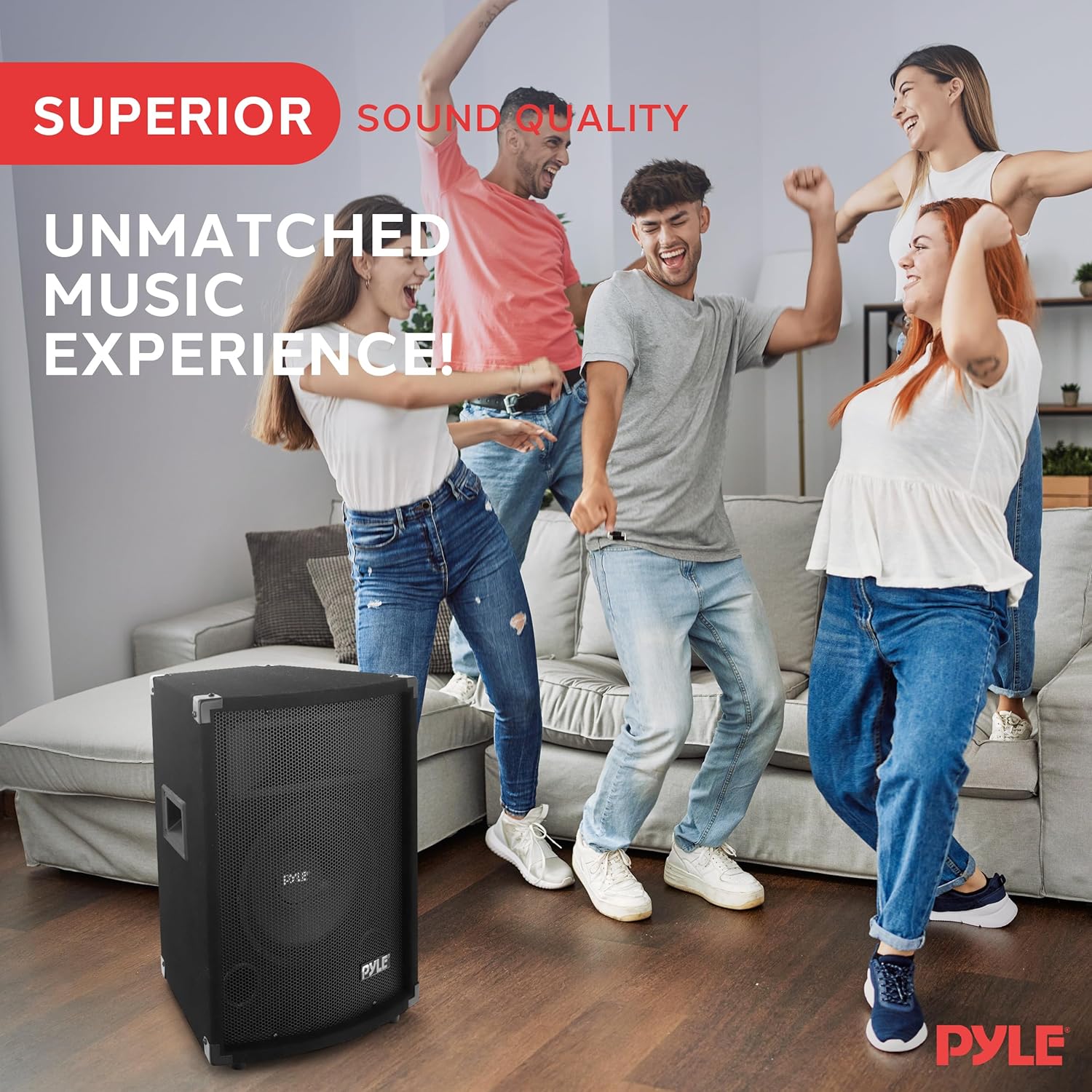 PylePro Passive Cabinet PA Speaker System - Durable 500 Watt Portable Outdoor Sound System w/ 10