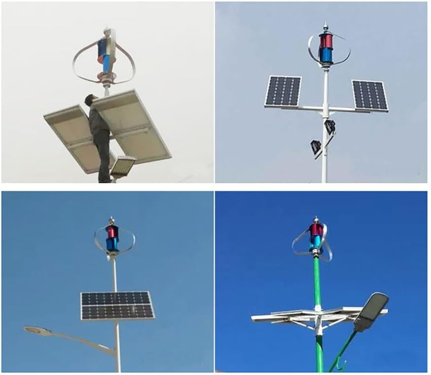 24V,12000W Wind Turbines Generator 12V-220V Wind Turbines Kit,Wind Power Generator with for Home Farm Rvs Boats 2.5M/S Start Wind Speed