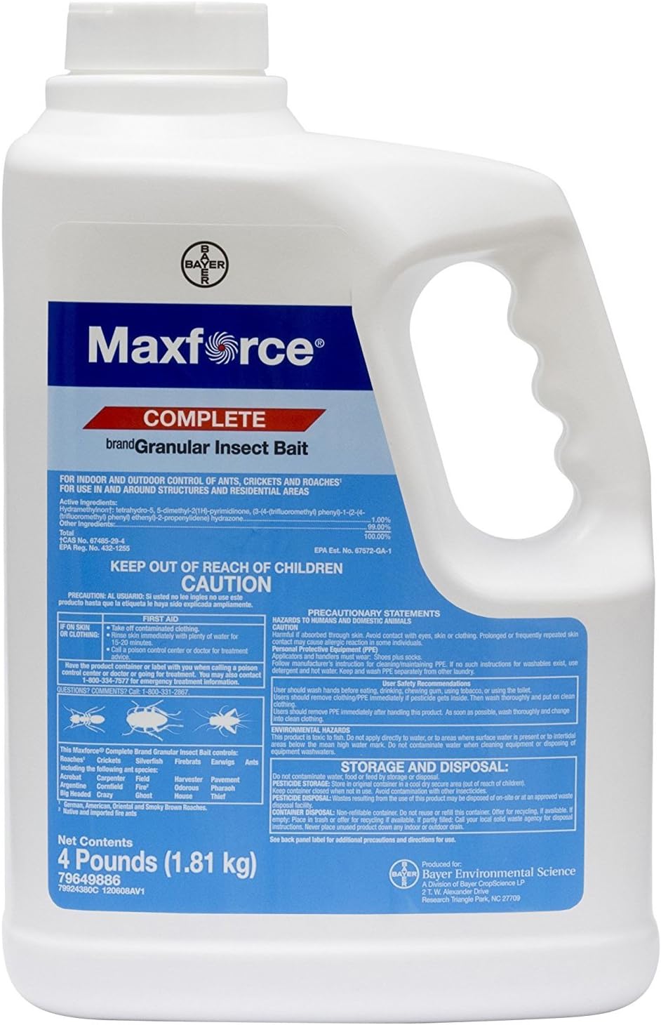 Maxforce Complete Brand Granular Insect Bait 4 lb. Bottle
