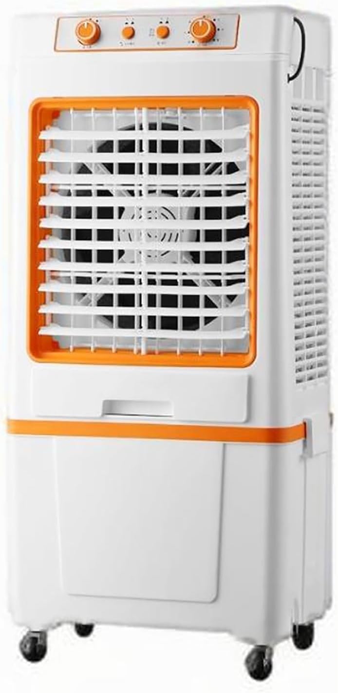 Portable Air Conditioners, Evaporative Air Cooler with 3 Speeds, Fast Cooling Windowless Portable Evaporative Coolers for Home Use(Orange)