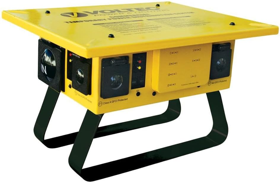 Voltec 50 Amp 125/250 Volt Single Phase Temporary Power Distribution Box