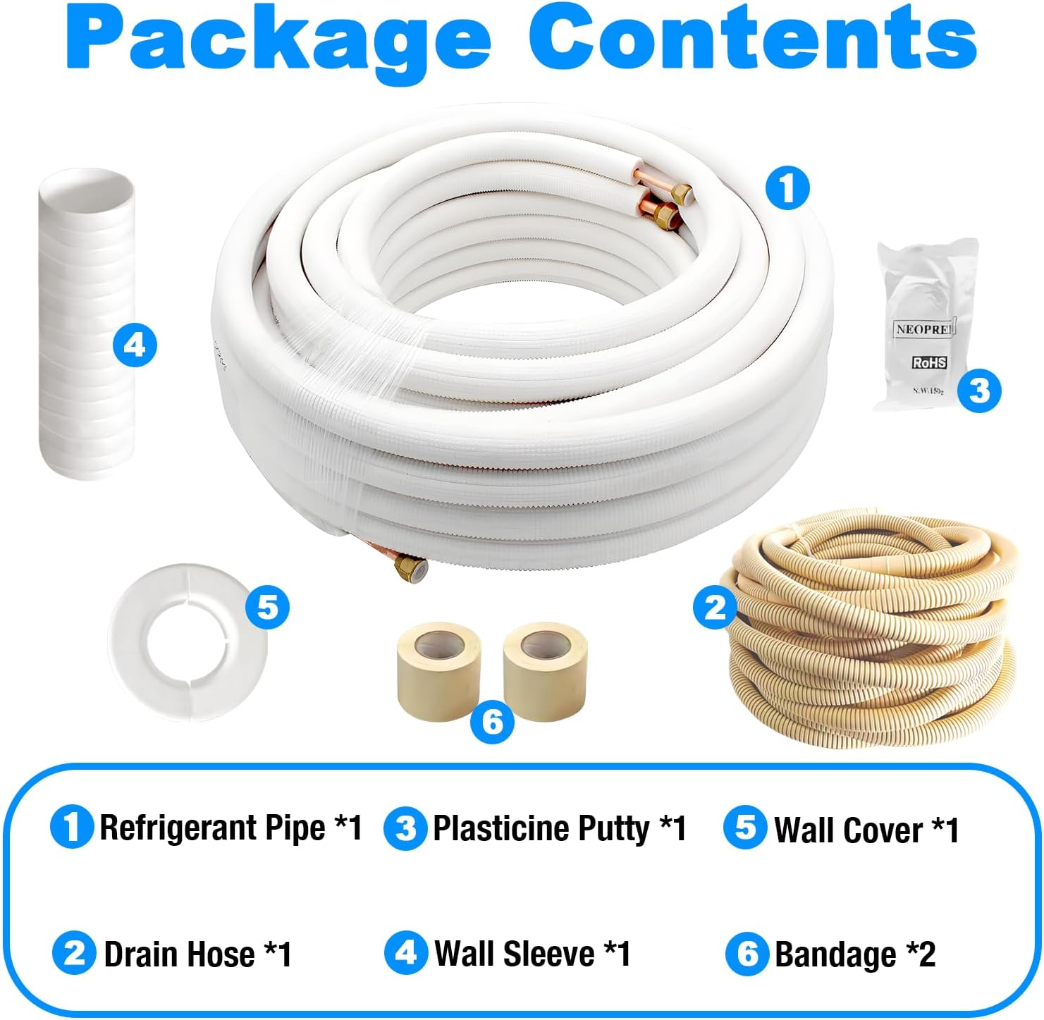 50 Ft Mini Split Line Set 1/4