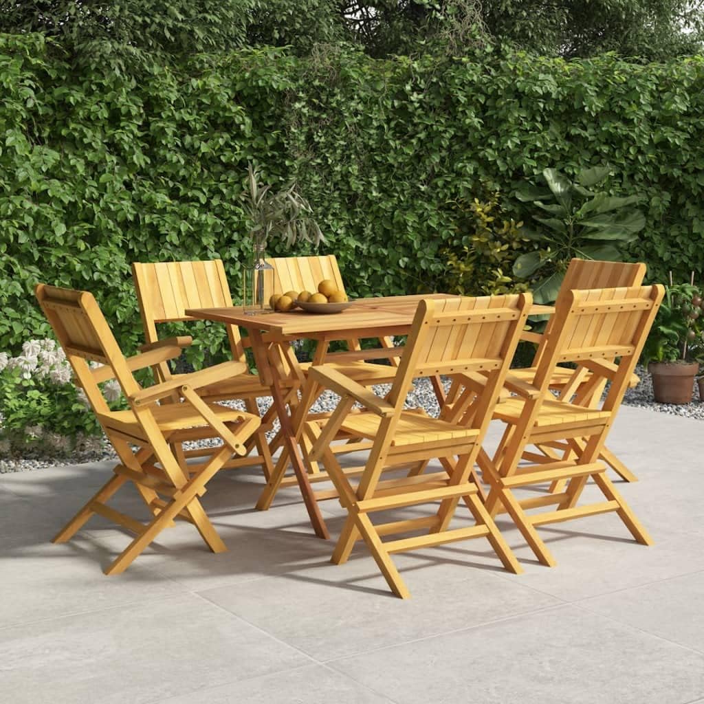 Folding Patio Chairs 6 pcs 21.7