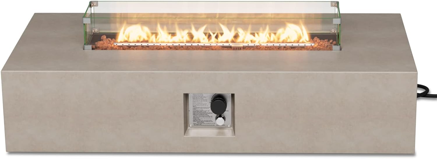 COSIEST Outdoor Propane Fire Pit Table 56