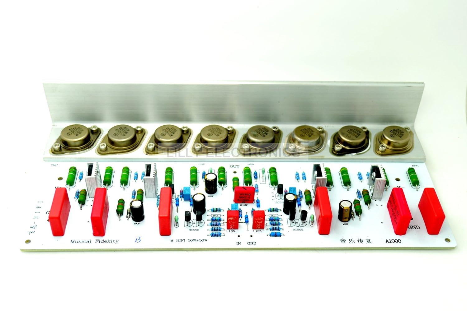 A1000 50W+50W MJ15011 MJ15012 Amp Board