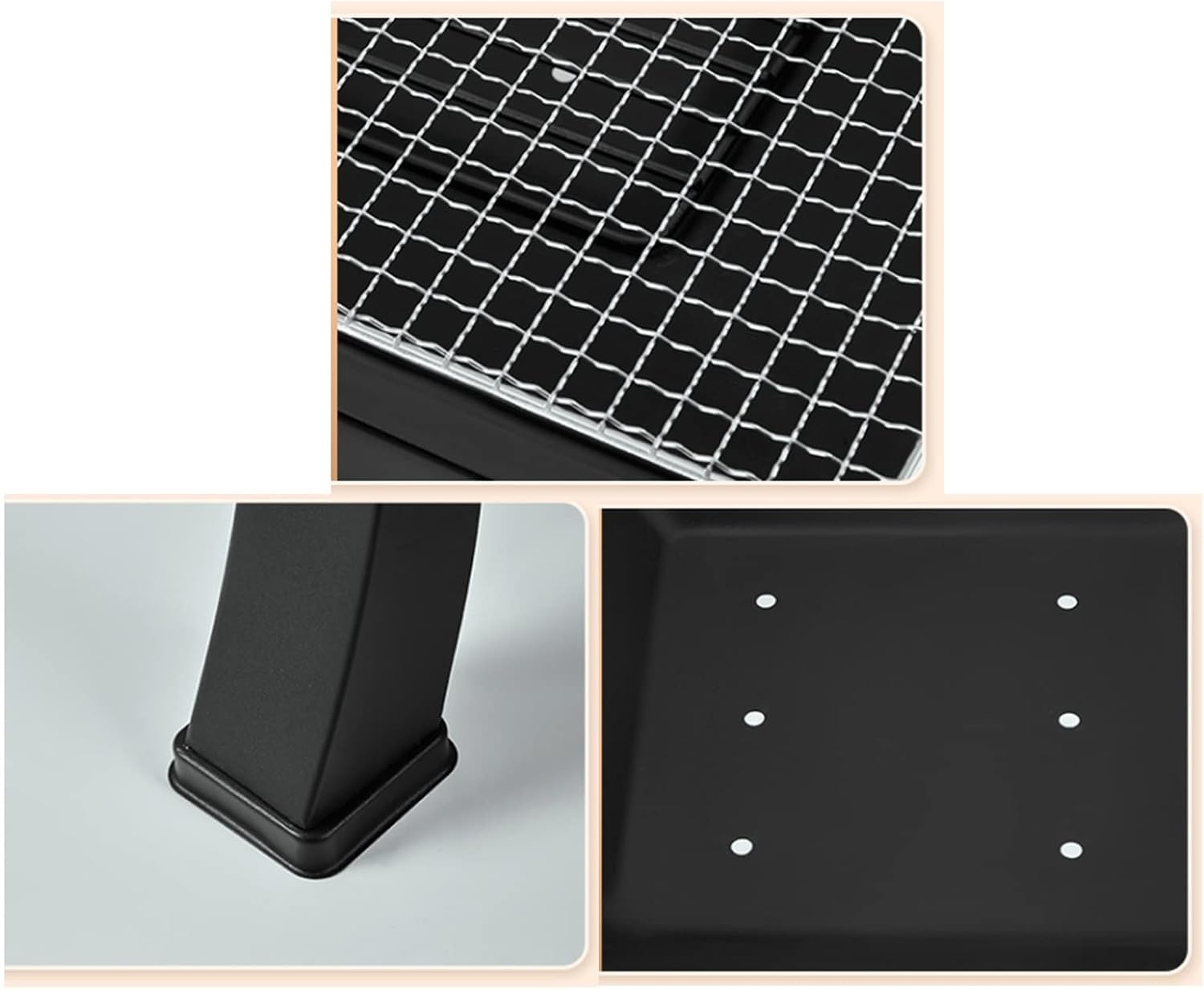 Barbecue Table Barbecue Rack Table Outdoor Heating Carbon Stove Barbecue Table Fireplace Tea Cooking Household Indoor Grill Fireplace Grill Table(B)