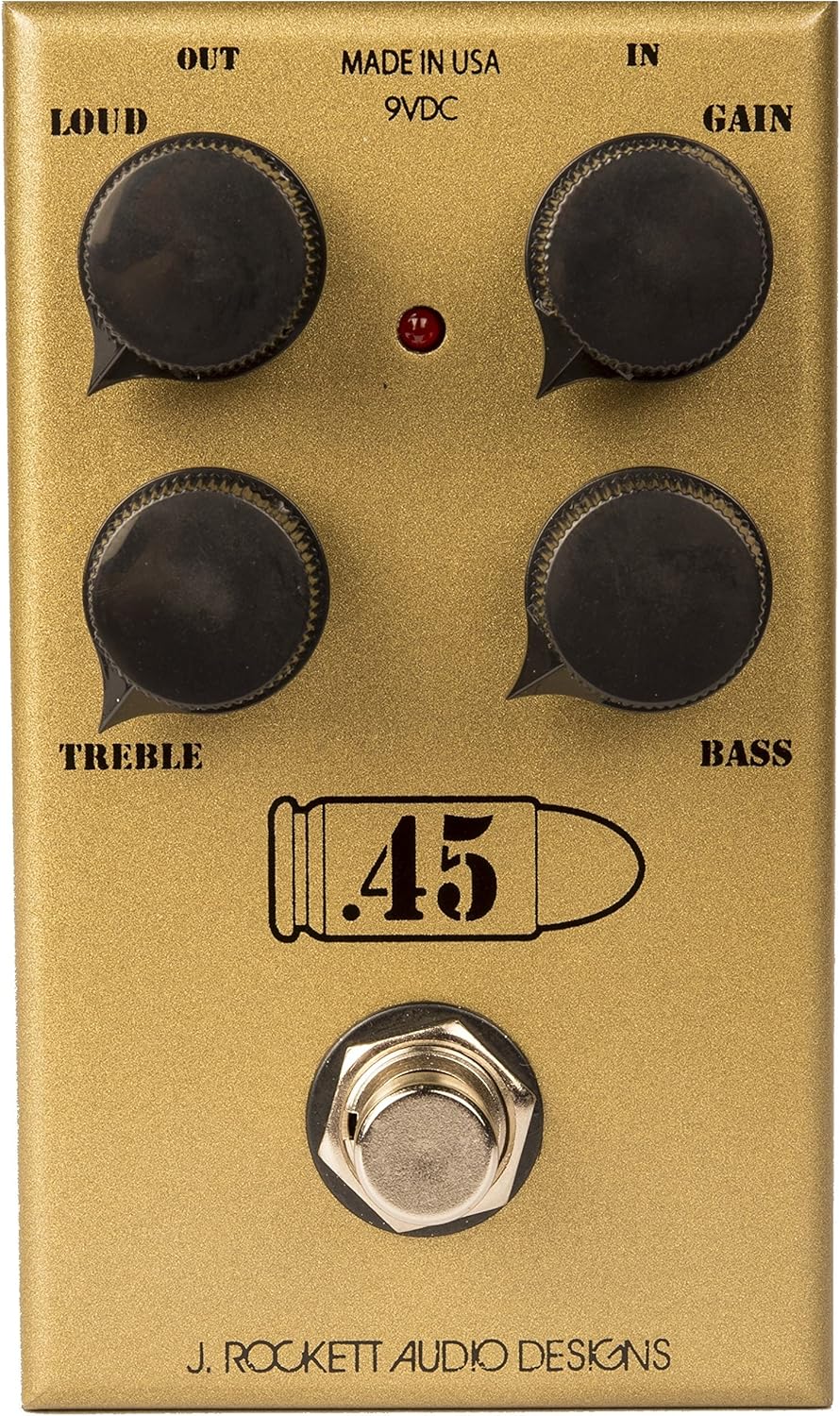 J. Rockett Audio Designs .45 Caliber Overdrive Gold Guitar Effects Pedal