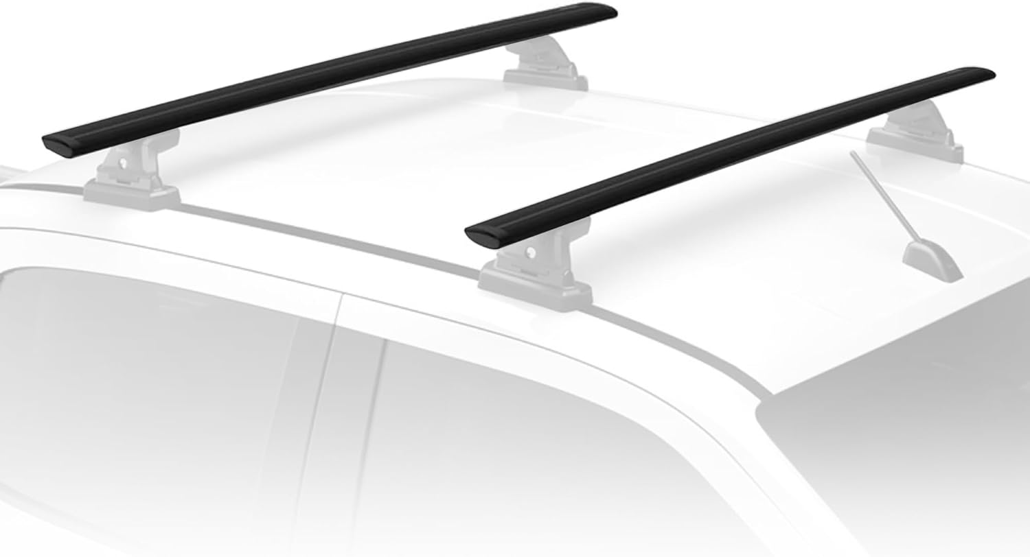 Yakima Set of 2 Roof Rack Crossbars, Rooftop Car, SUV, or Truck T-Slot Bars Compatible with StreamLine Tower – Bars Only, 50 Inch, JetStream