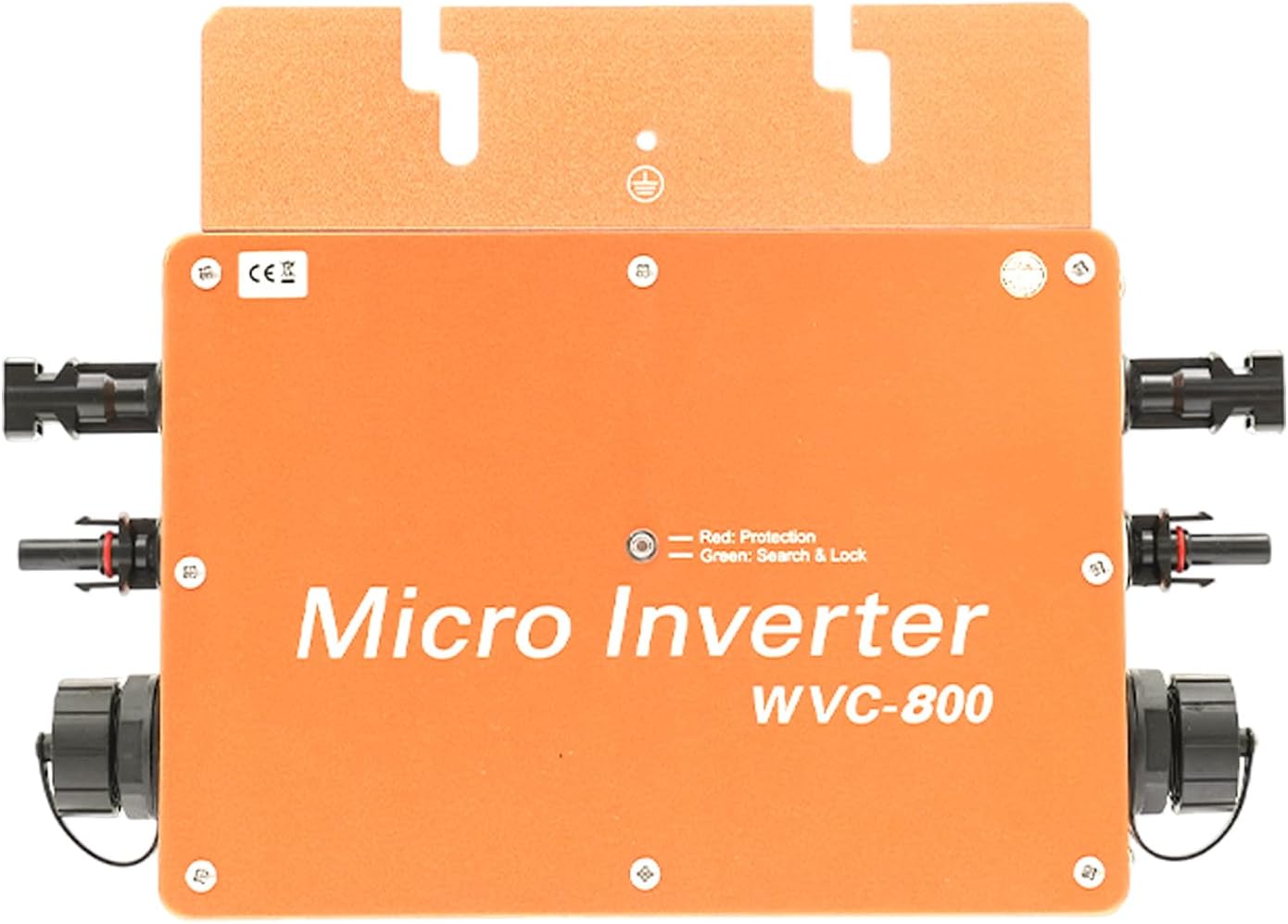 800W Solar Grid Tie Micro Inverter with LCD Display Screen, MPPT Reverse Power Transmission, 22-50V DC Input, 120V (90-140VAC) & 230V (170-260VAC) Output,Gold