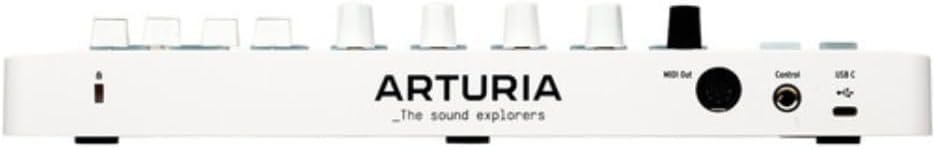 Arturia MiniLab 3 MIDI Keyboard Controller Bundle with Icon Duo22 Live USB Audio Interface, USB Cable & Polishing Cloth - 25 Key MIDI Keyboard for Recording Studio Equipment, Software Included (WHITE)