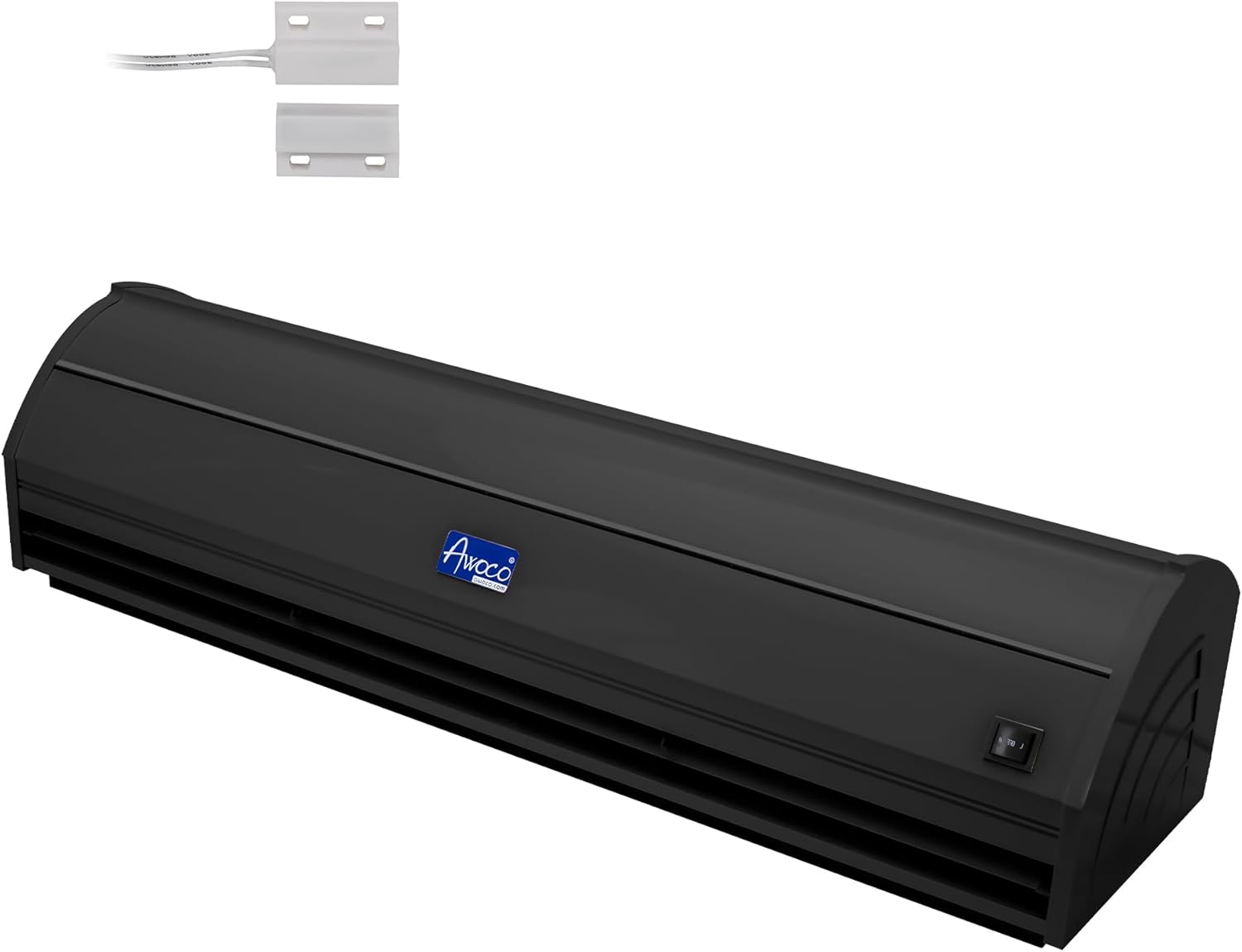 Awoco 42” Black Elegant 2 Speeds 1000 CFM Indoor Air Curtain, UL Certified, 120V Unheated with an Easy-Install Magnetic Door Switch
