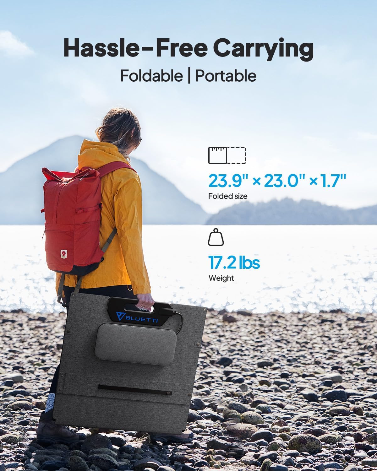 BLUETTI AC200L Solar Generator with 2 200W Solar Panel (Ship Separately), 2048Wh LFP Battery Backup w/ 4 2400W AC Outlets (3600W Power Lifting), Portable Power Station for Camping, Home Use, Emergency