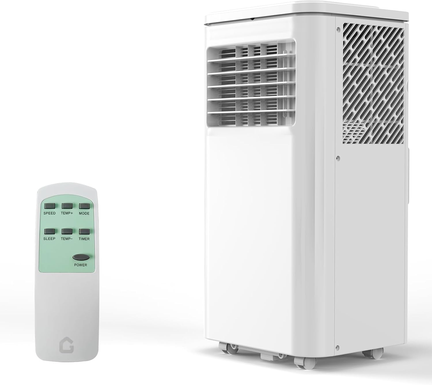 8,000 BTU Portable Air Conditioners, Quiet Portable Cooling AC Unit Up to 350 Sq.Ft. with Dehumidifier, 24H Timer, Sleep Modes, 3 in-1 AC Unit with Remote Control, for Bedroom, Room, Office,Apartment