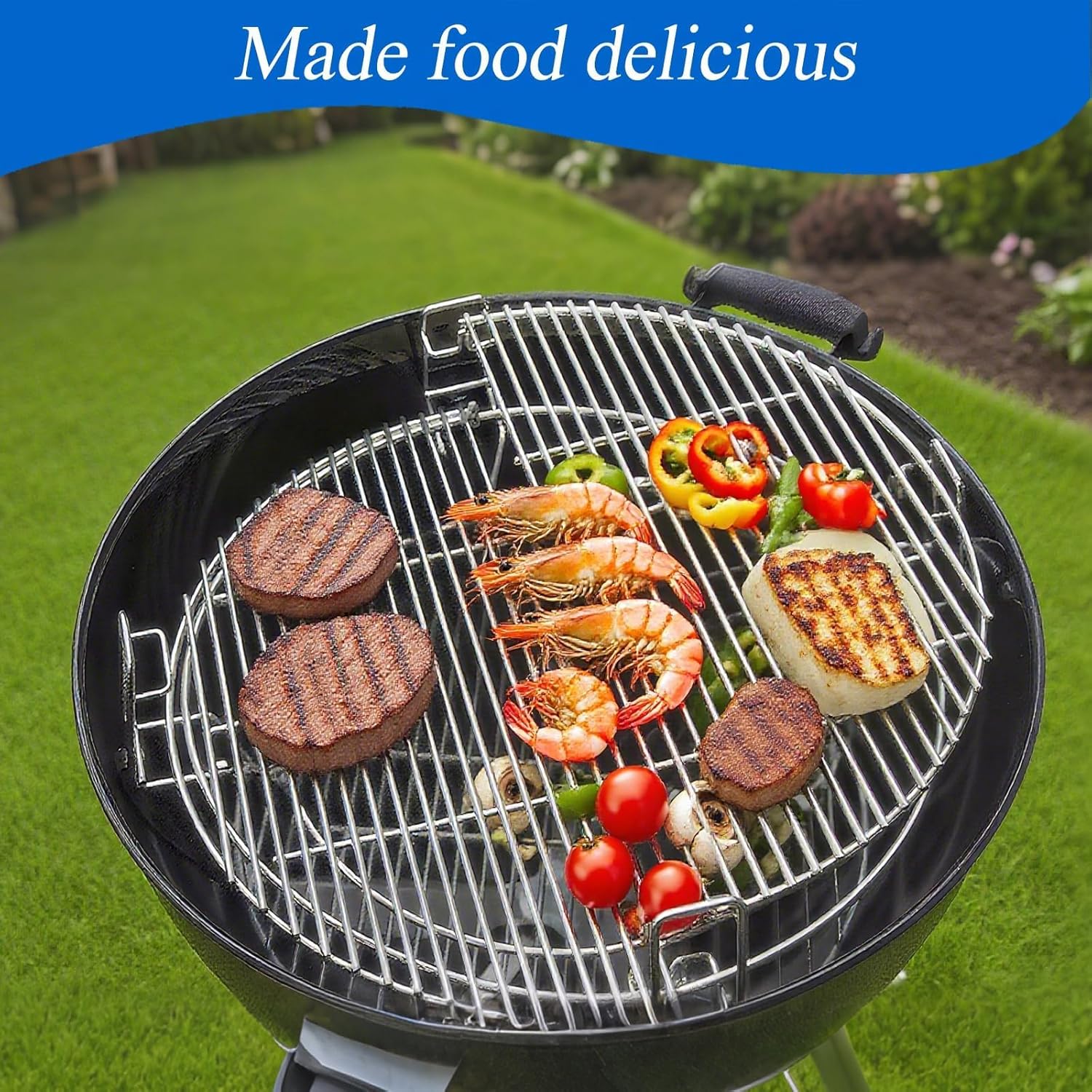 S24 (1-Pack) Cooking Grate System Grilling Accessory for Weber 22