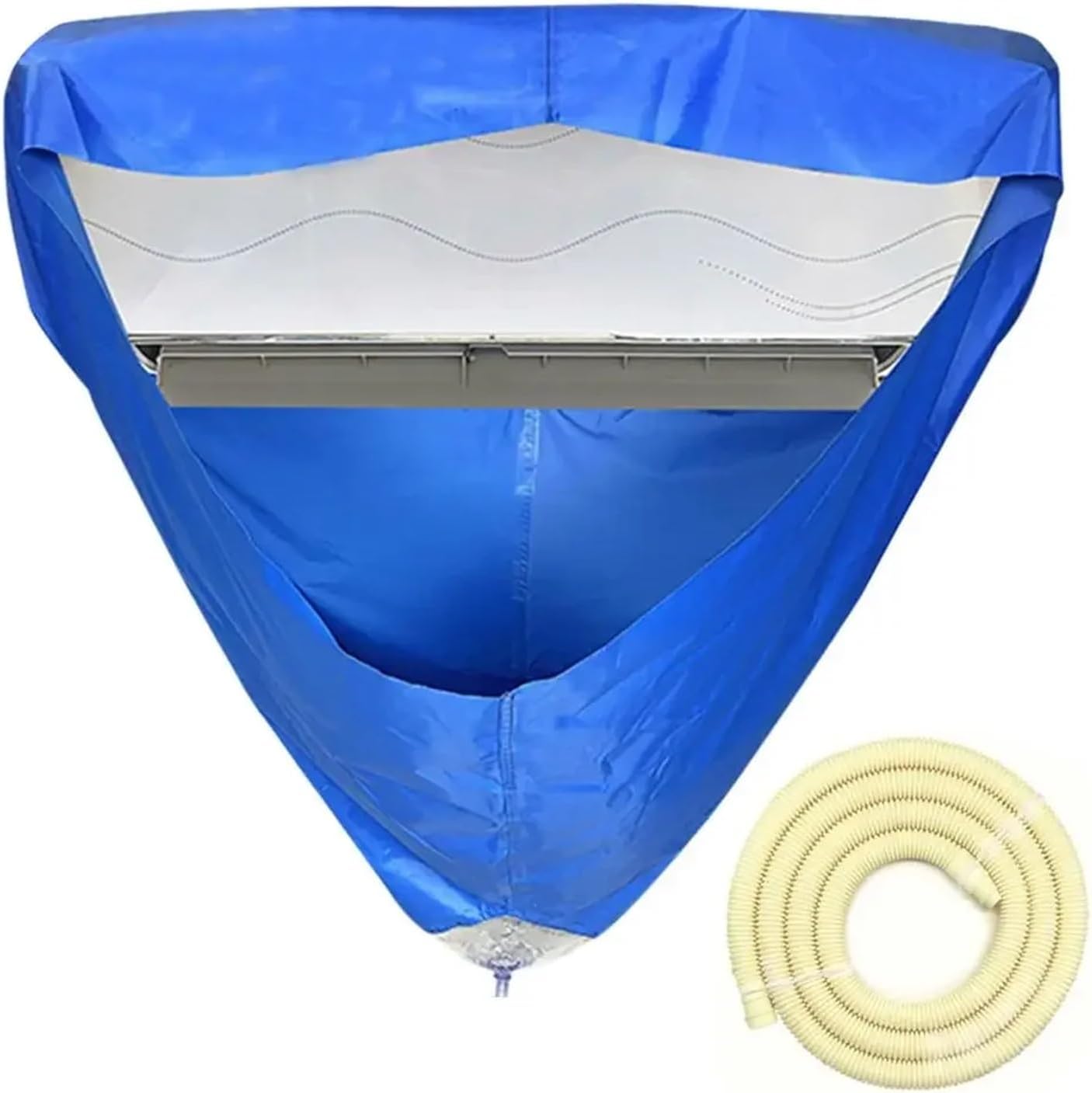 2.4m/3.2m Room Wall Mounted Air Conditioning Cleaning Bag: Split Air Conditioner Washing Cover For 1-3P Set Ac Cleaner Tube Kit(2.4m With tube)