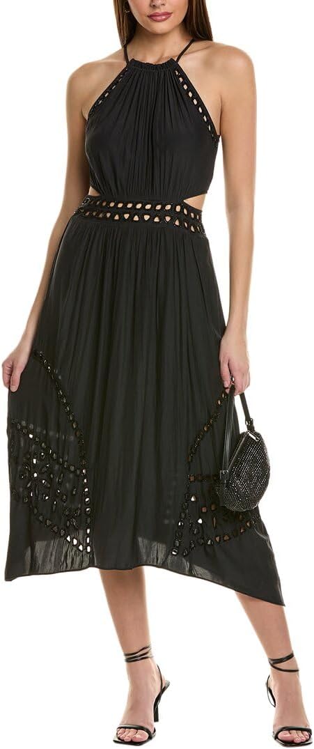 Ramy Brook Women's Henley Embellished Cut-Out Midi Dress