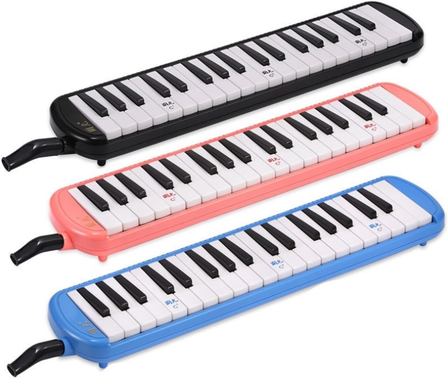Melodica 37 Key Melodica Children Beginner Portable 32 Keys Adults Button Keyboard Musical Instruments(37 key Black)