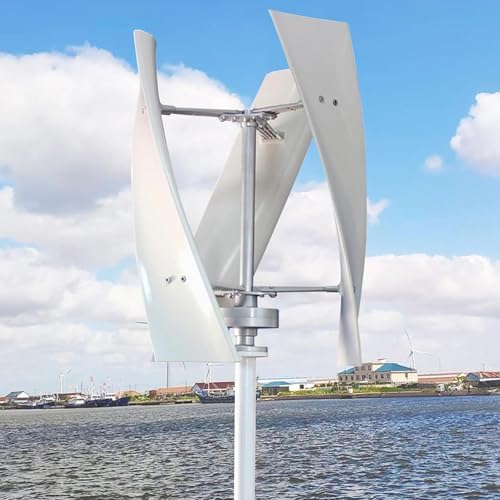 12000W Silent Vertical Wind Turbine Generator Kit - 12V 24V 48V Magnetic Levitation 3-Blade Wind Generator with MPPT Controller for Home & Street Lighting