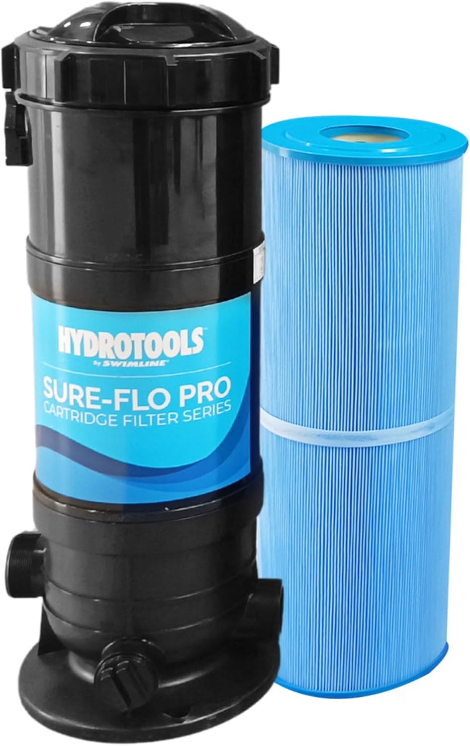 SWIMLINE HYDROTOOLS 90 SF Pool Cartridge Filter for Inground & Above Ground Pools Up to 43,200 Gallons | Silver Ion Treated Element Included | Heavy Duty Construction | UV & Weather Resistant
