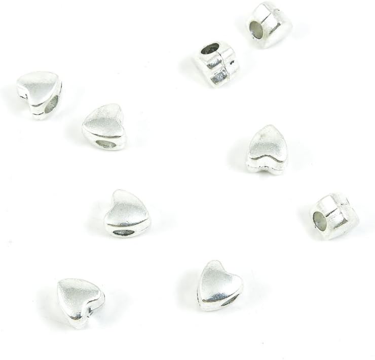 970 Pieces Antique Silver Tone Jewelry Making Charms Findings Fashion Wholesale Supplies Pendant Lots Bulk Supply SC2474 Love Heart Loose Beads