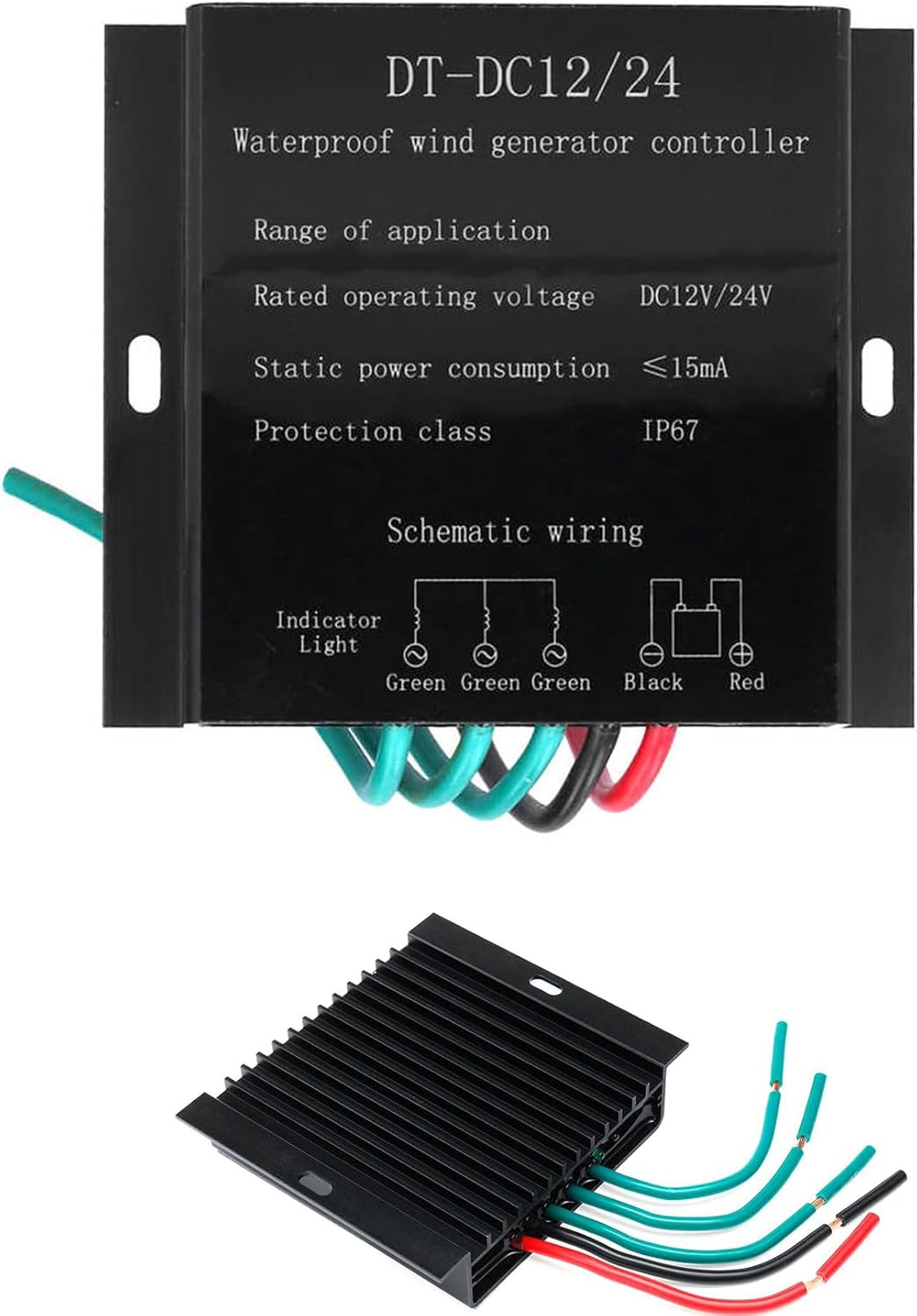 12V, Low Wind Speed Automatic Waterproof Wind Turbine Charge Controller Small Charging Regulator 8000W 12V 24V Auto 48V Home Controller