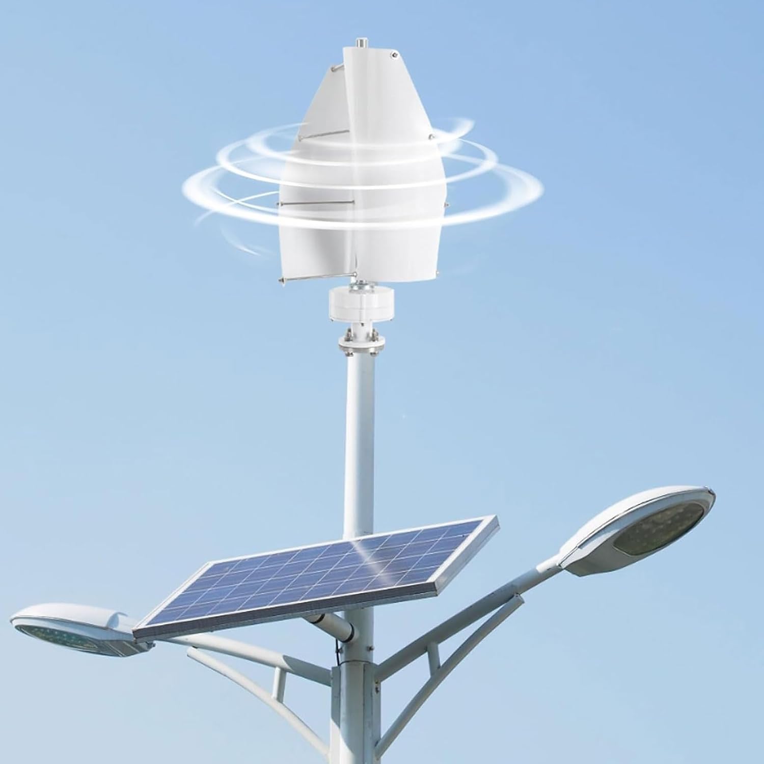 Wind Turbine, 600W Vertical Wind Turbine Permanent Magnet Generator, Low Noise Wind Power Generator Aluminum Alloy Blades for Marine, RV, Home, Boats, Cabin (12V)