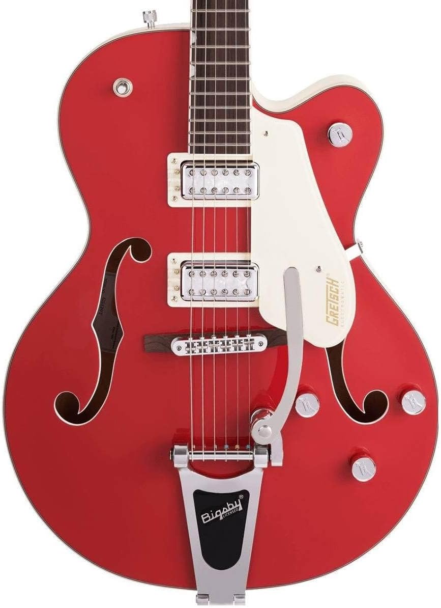 Gretsch G5410T Limited Edition Electromatic Tri-Five Hollowbody Electric Guitar - Fiesta Red on Vintage White