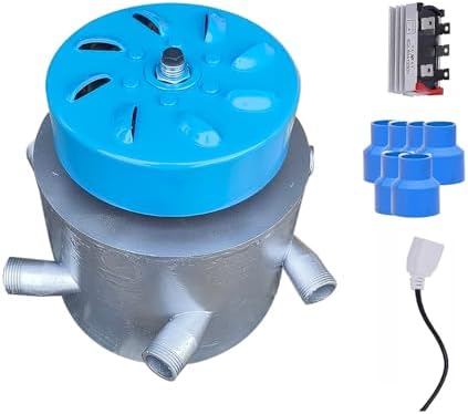 3KW High Power 6-Tube Hydroelectric Generator, Portable Water Turbine for Home Use, 110V-230V Off-Grid Power Solution, Ideal for Lighting and Renewable Energy.
