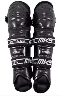MyLec MK5 Street/DEK Shin Pad, Lightweight & Durable Hockey Accessories, 360° Straps, Hard Front Shells, Breathable Material, Metatarsal Padding Ice Hockey Shin Guards, Foam Rubber