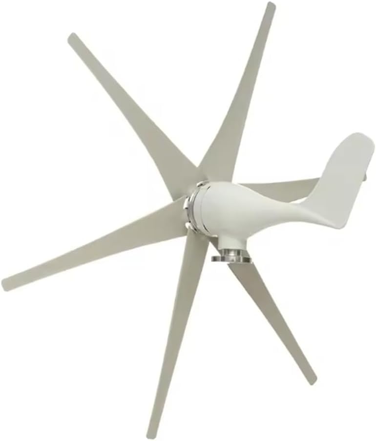 14000W New Energy 6 Blades Horizontal Wind Turbine Windmill 12V-220V with MPPT Controller Renewable Energy Wind Turbine Kit for Home Monitoring