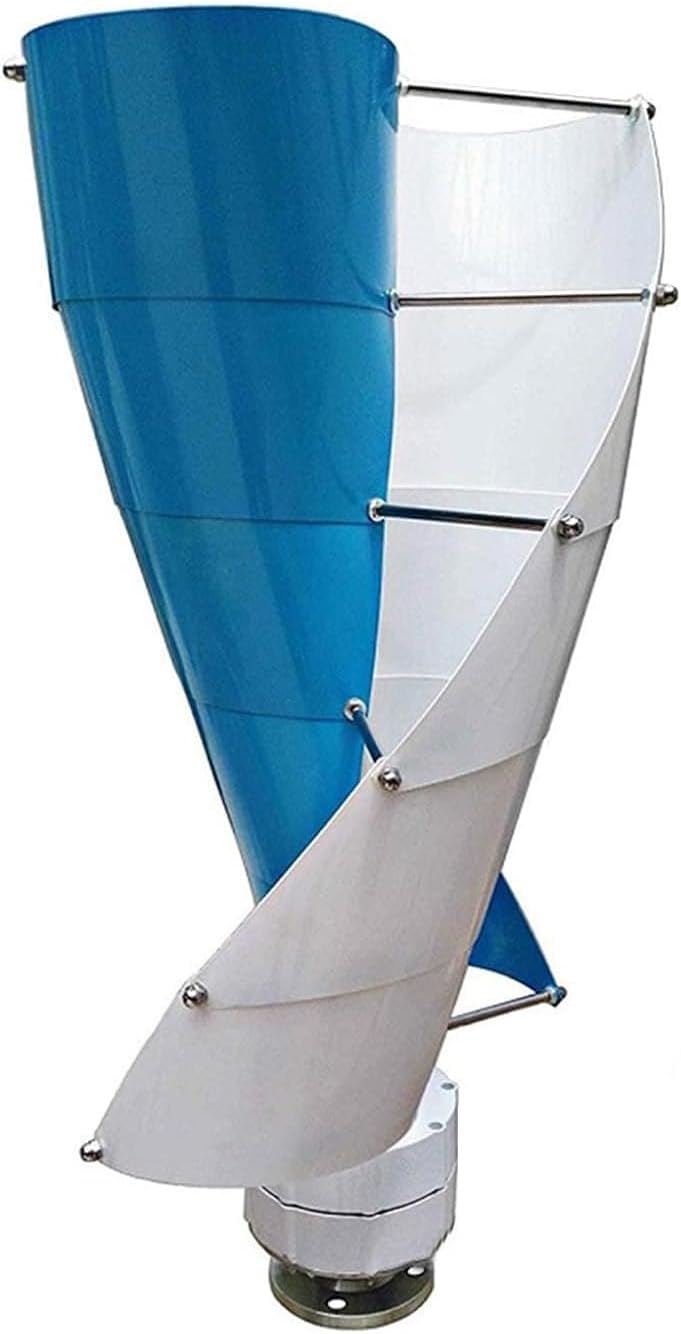 Wind Power Turbine Generator,Vertical Axis Breeze Start Wind Solar Complementary Magnetic Levitation Axis Wind Turbine Generator Power for Outdoor Garden(Size:24V,Color:200W)