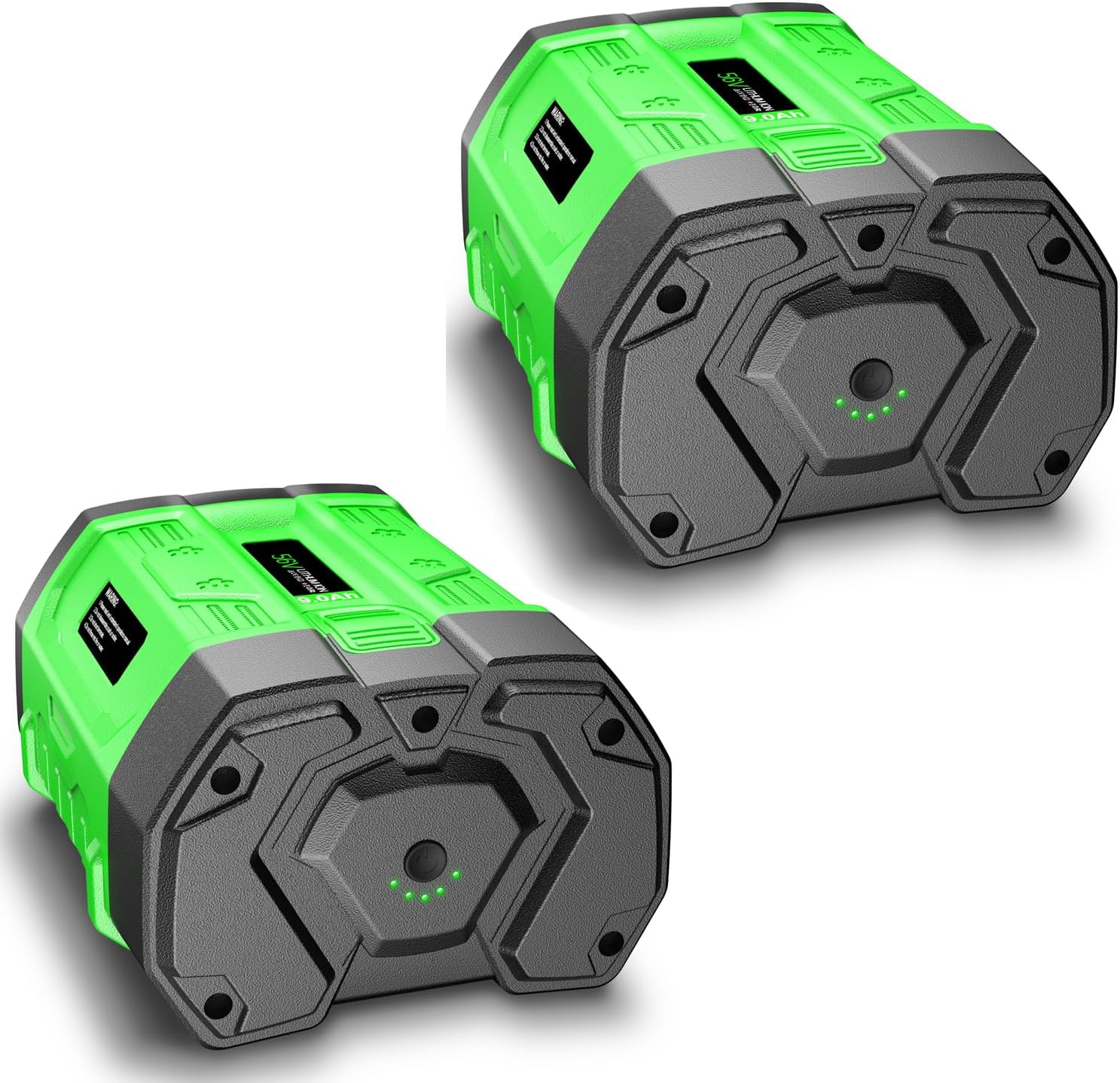 FSKE 2Pack 9.0Ah Replacement for EGO Battery 56V BA1400T BA2800T BA3600T BA4200T - Compatible with EGO 56V Battery Cordless Power Tools