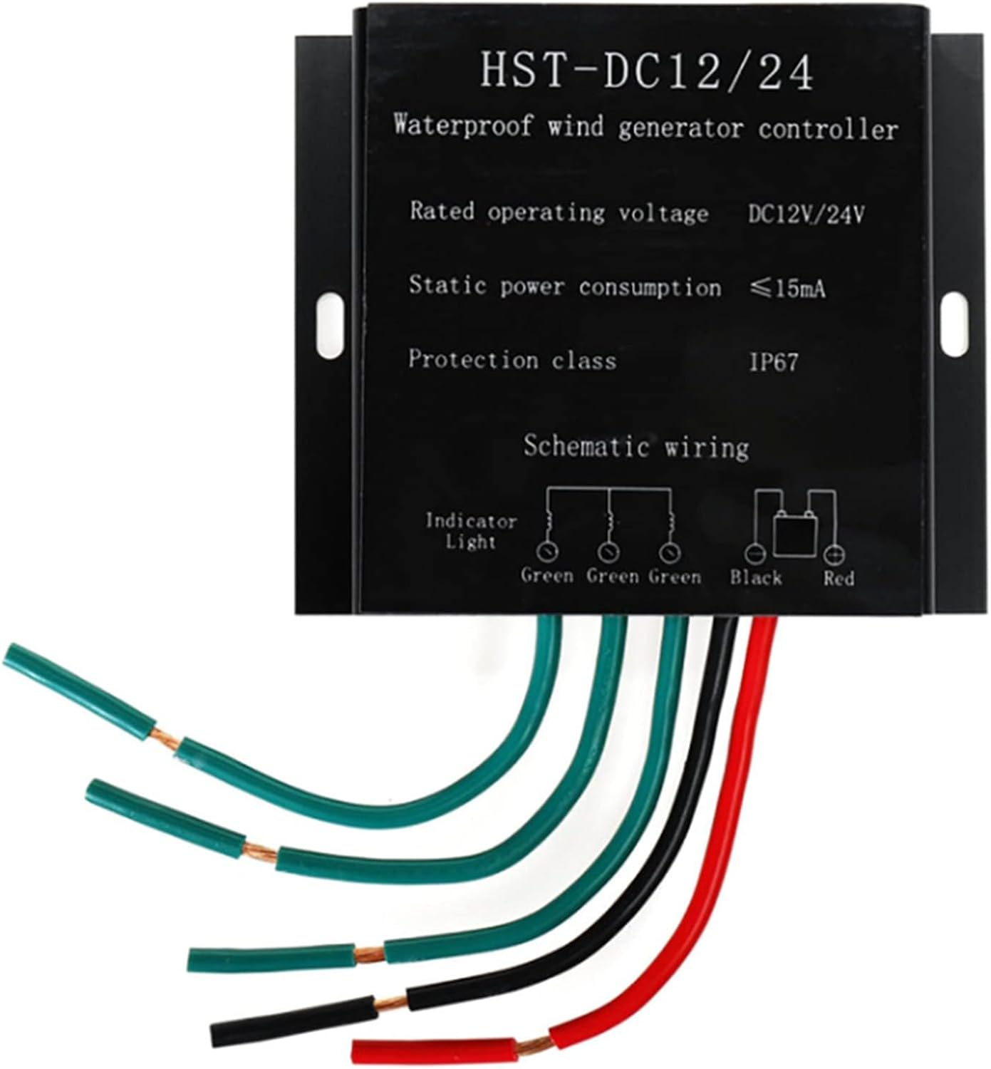 220V,HYZHANHONG Waterproof Wind Charge Controller, 3000W 12V-220V DC Wind Generator MPPT Charge Controller for 0-3000W Wind Turbine Systems