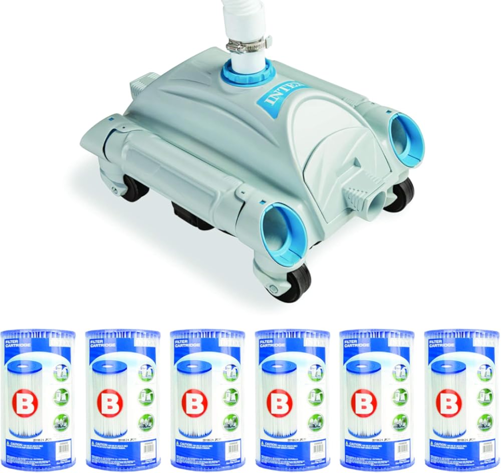 Pool Cleaner Pressure Side Vacuum Cleaner Bundled w/ Replacement Filter (6 Pack)